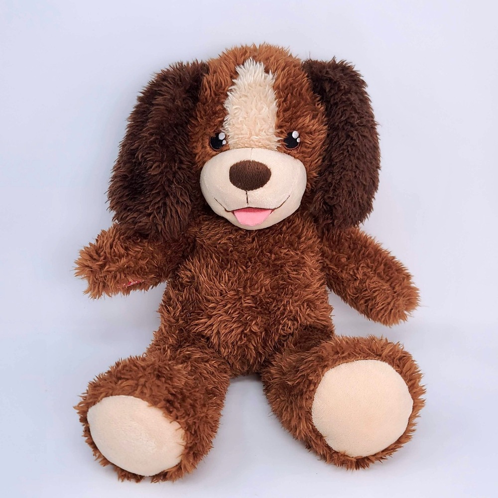 Build A Bear Workshop BROWN PUPPY DOG Plush 16" FLOPPY EARS BAB Stuffed Animal